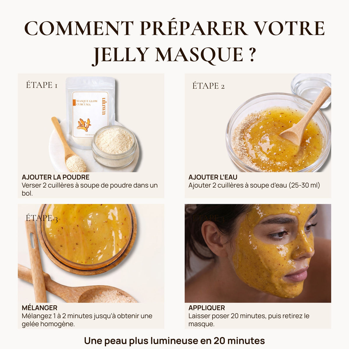 Masque jelly curcuma - Glow